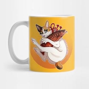 Lucky Cat -- Mi-Ke / Tricolour Mug
